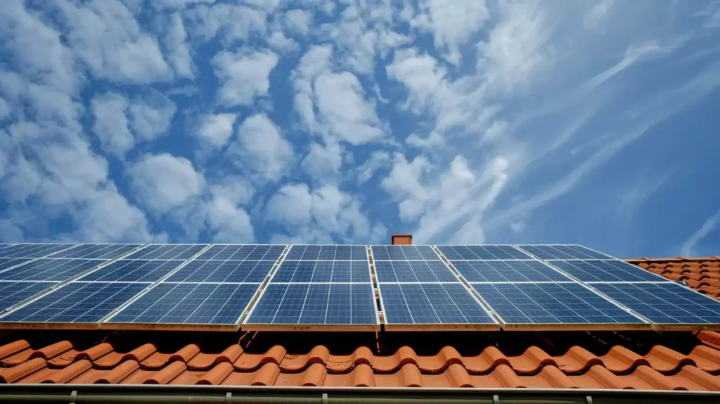panneaux photovoltaïques sur le toit
