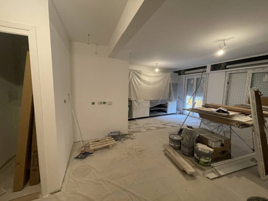 rénovation complète appartement chantier intérieur