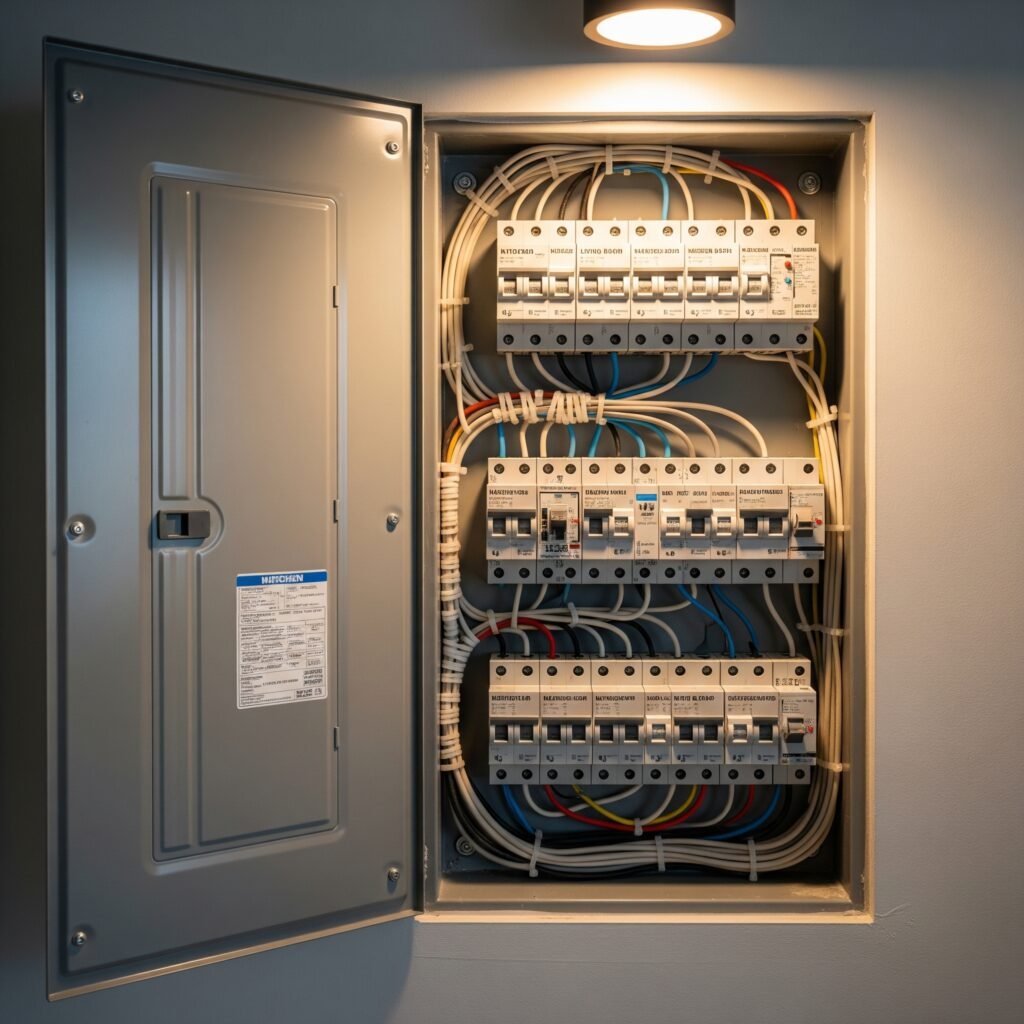 tableau électrique conforme aux normes électricité 2026 NF C 15-100