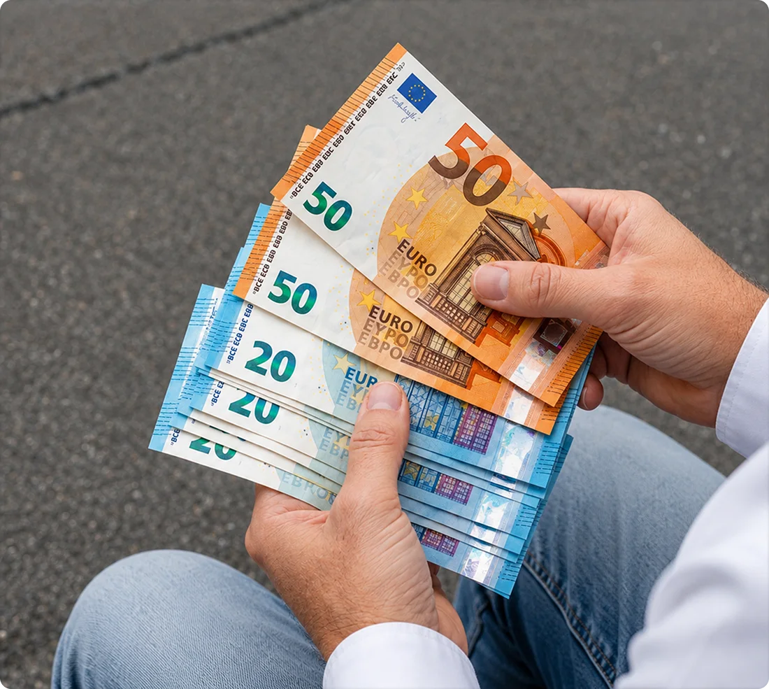 liasse de billet représentant les économies possibles grâce à une prime d'aide à la rénovation
